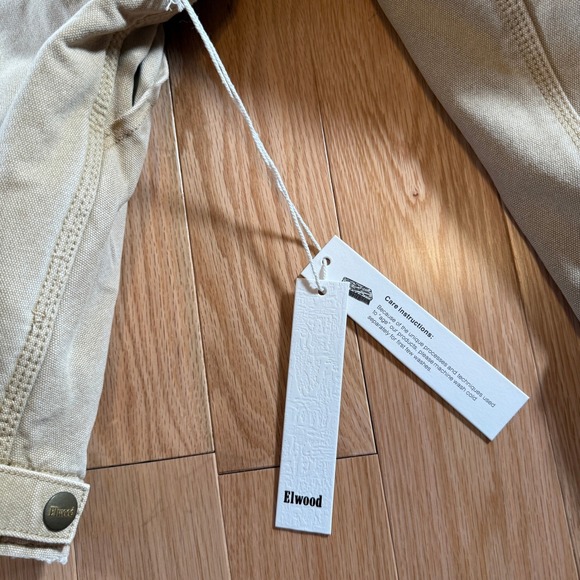 Elwood Petrol Workwear Cropped Jacket Khaki Tan Adult Small NWT - Picture 10 of 13